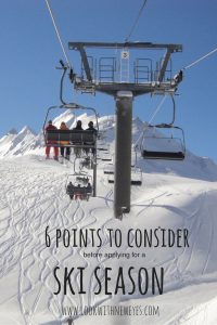 Working a ski season