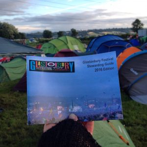 Music festival volunteering with Oxfam