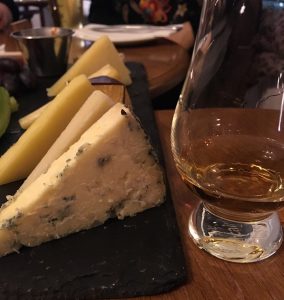 9 Scottish cheeses and whisky at the Uig Hotel