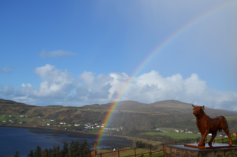 Rainbow over Uig Bay, Isle of Skye