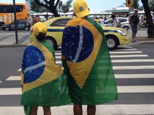 Brazil Fans in Rio 2014 World Cup