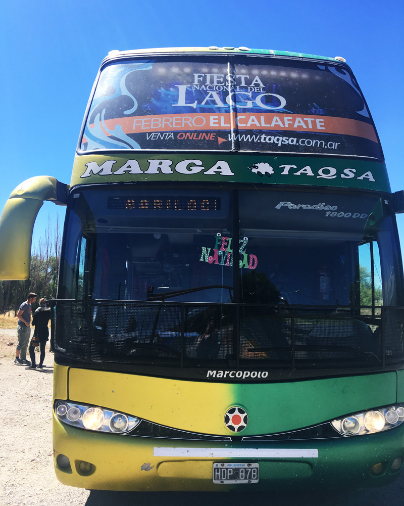 Bus from El Chalten to Bariloche
