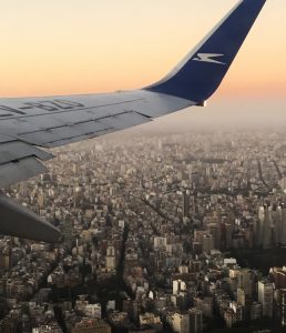 Flying over Buenos Aires