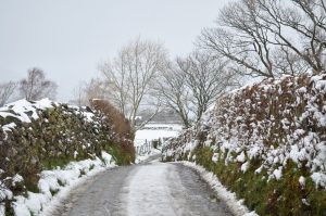 Snowy April day in the Lake District