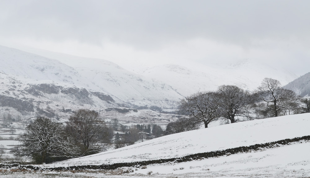 Snowy April day in the Lake District