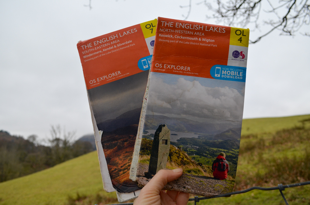 What to pack for a day walk in the Lake District Maps