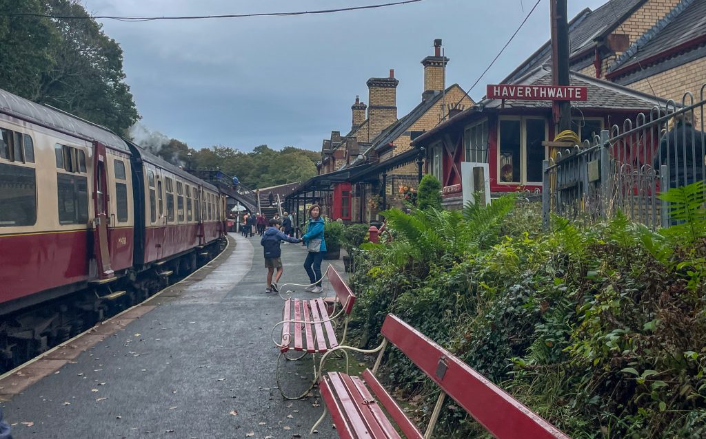 Riding the Haverthwaite Steam Train in the Lake District-06
