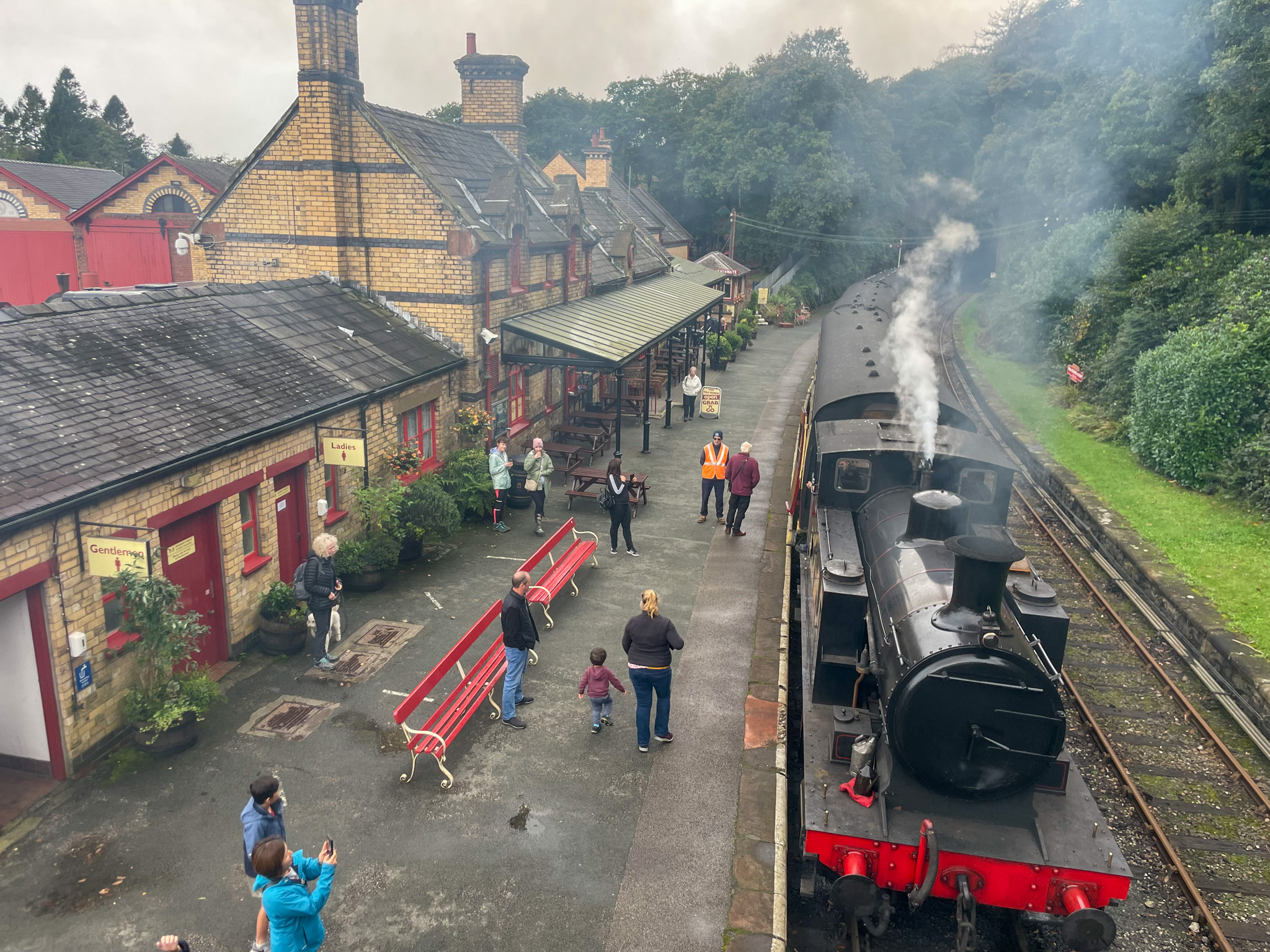 Riding the Lakeside and Haverthwaite Steam Railway in the Lake District 